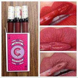 Half Caked Game Changer Matte Lip Fondant Trio 3 Shades NIB